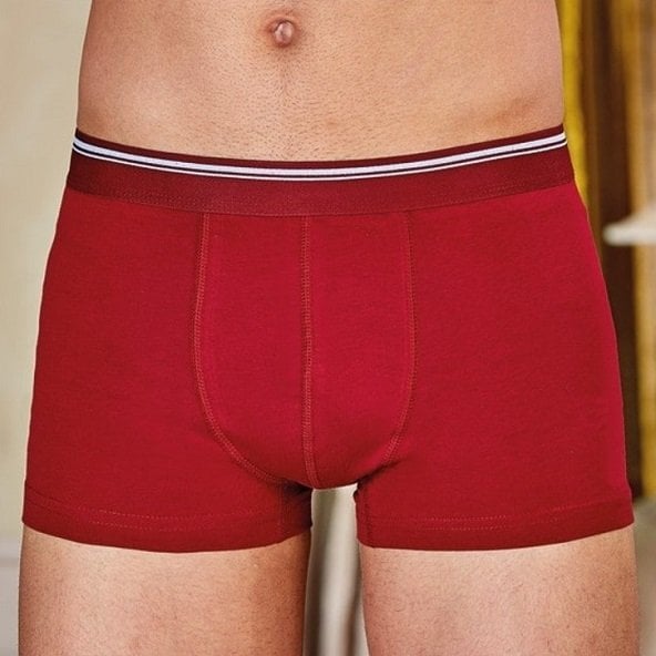 Berrak 1097 Erkek Likralı Boxer 3' LÜ BORDO - XL