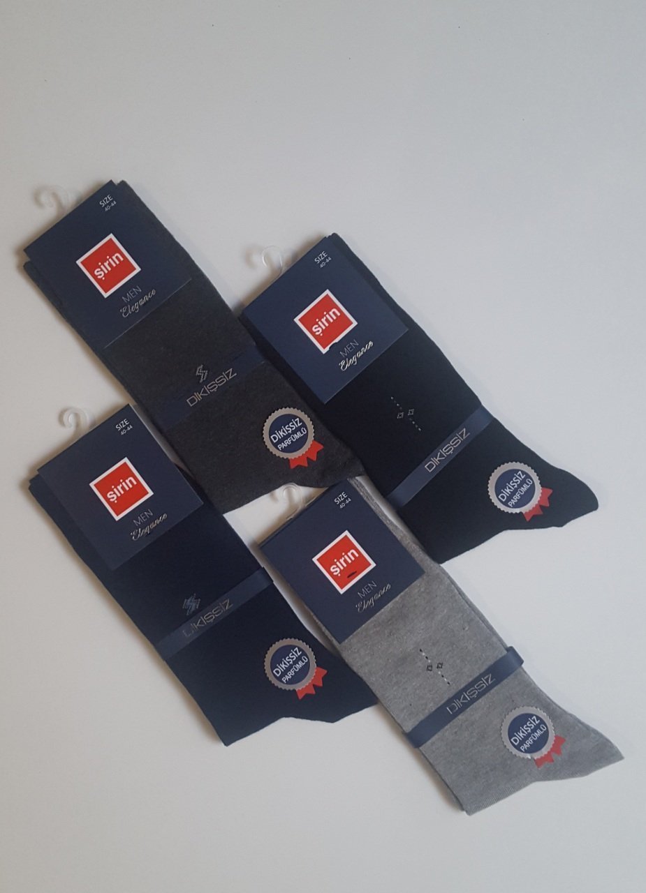 Şirin 7350 Elegance Erkek Dikişsiz Çorap 6' Adet