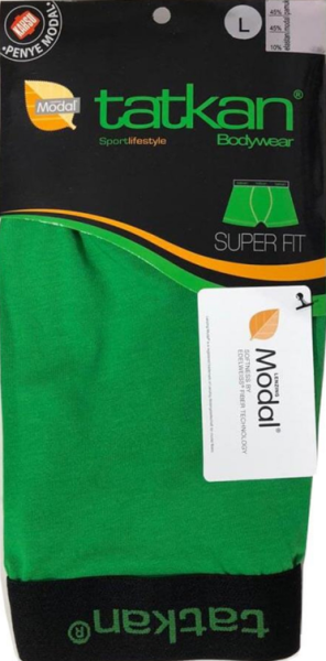 TATKAN ERKEK MODAL BOXER 3' LÜ YEŞİL - XXL
