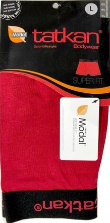 TATKAN ERKEK MODAL BOXER 3' LÜ BORDO - XXL