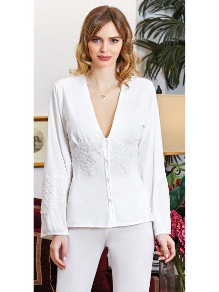 JEREMİ 805 BAYAN KOTON 6 LI SET KREM - L