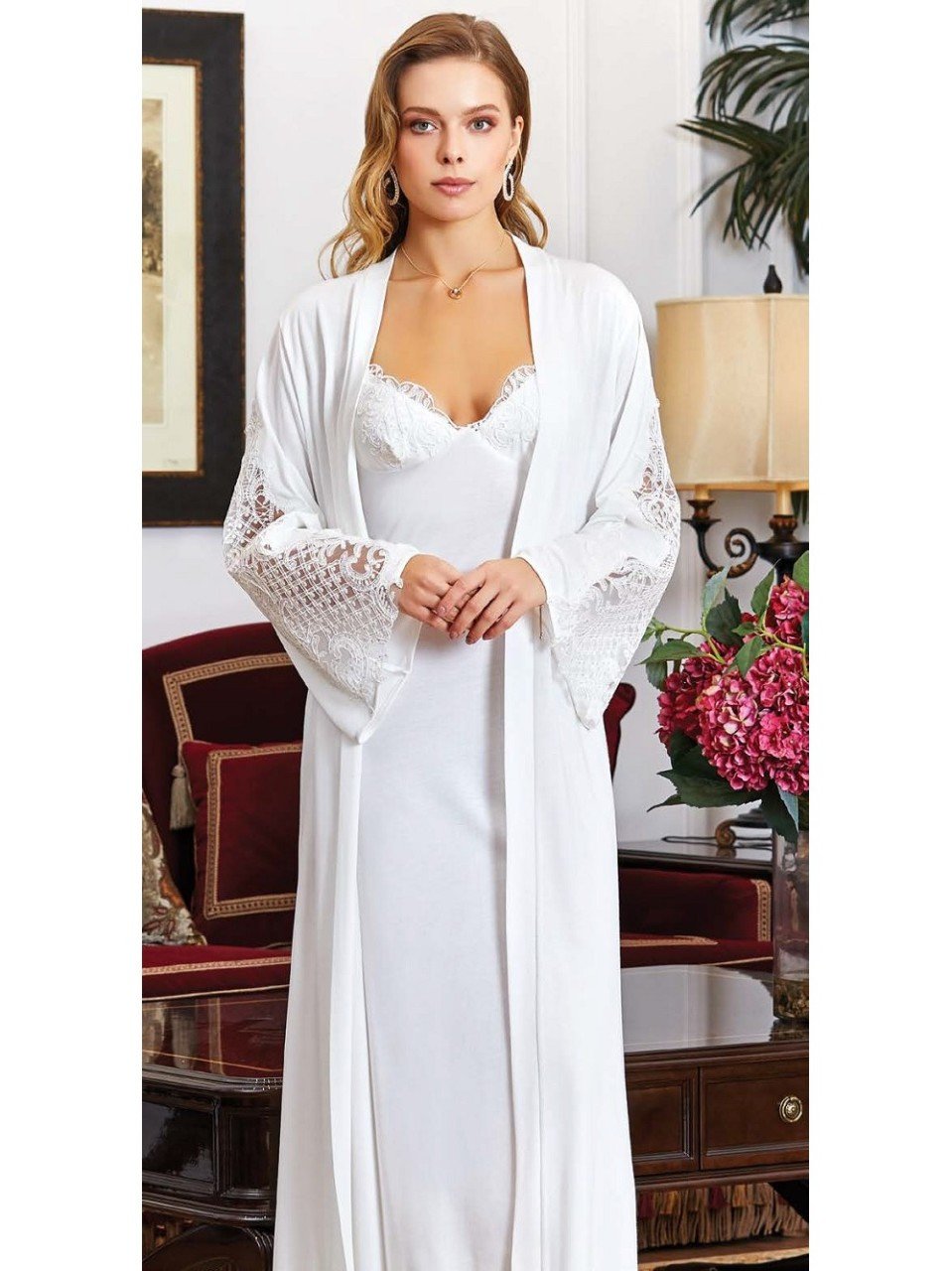 JEREMİ 805 BAYAN KOTON 6 LI SET KREM - XL