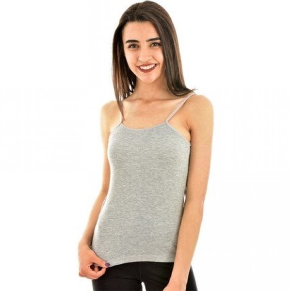 Tutku Bayan Ribana Renkli İp Askılı Atlet