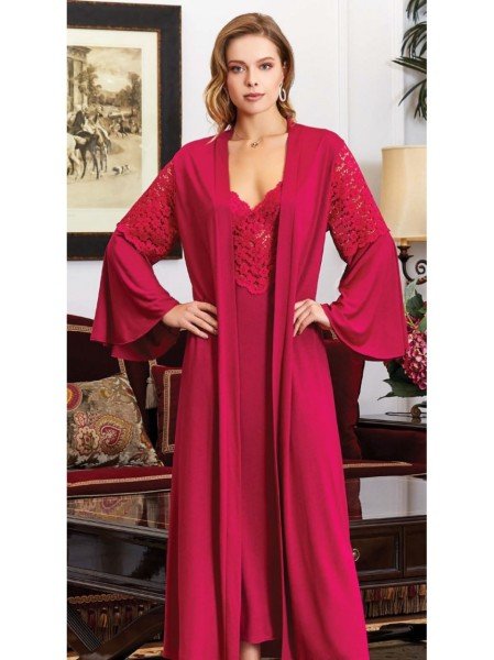 JEREMİ 855 BAYAN COTON 6 LI SET KIRMIZI - M