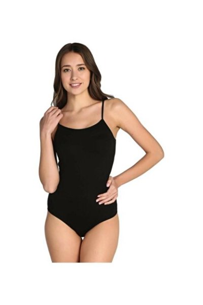 Tutku Bayan İp Askılı Çıtçıtlı Body GRİ - XXL