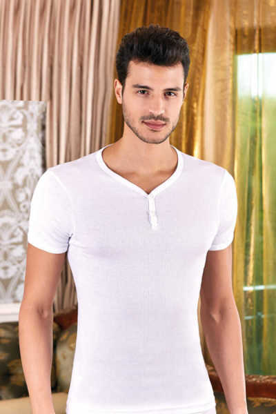 Berrak 1045 Erkek Kaşkorse Atlet L - BEYAZ