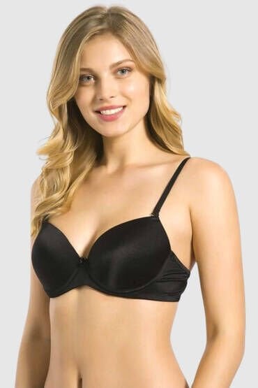 Liza 1010 Dolgulu Balenli Sütyen 75 - SİYAH