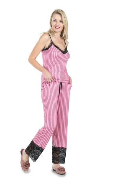 JİBER 3703 BAYAN KISA KOL PİJAMA TAKIMI