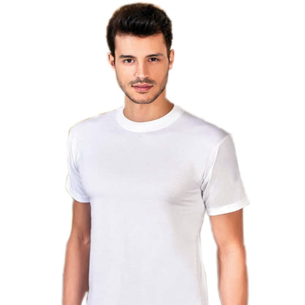 1003 Berrak Erkek O Yaka Atlet BEYAZ - XXL