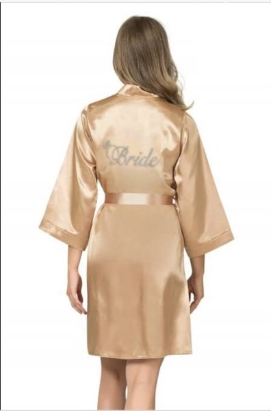 Ahu 7600 Brıde Bayan Sabahlık GOLD - L