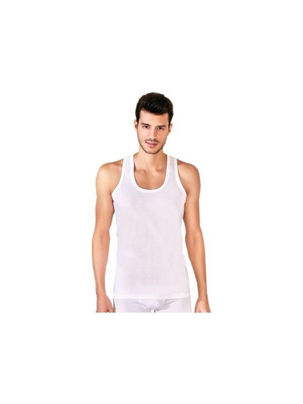 BERRAK 1004 ERKEK ASKILI ATLET BEYAZ - S