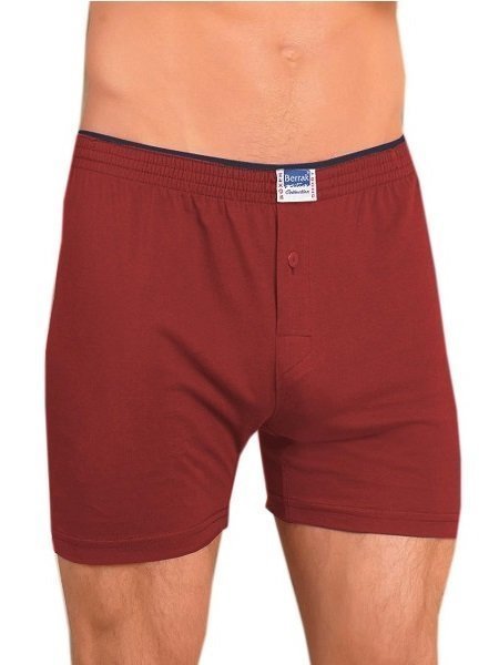 Berrak 1099  Erkek Penye Boxer 3' LÜ S - FÜME