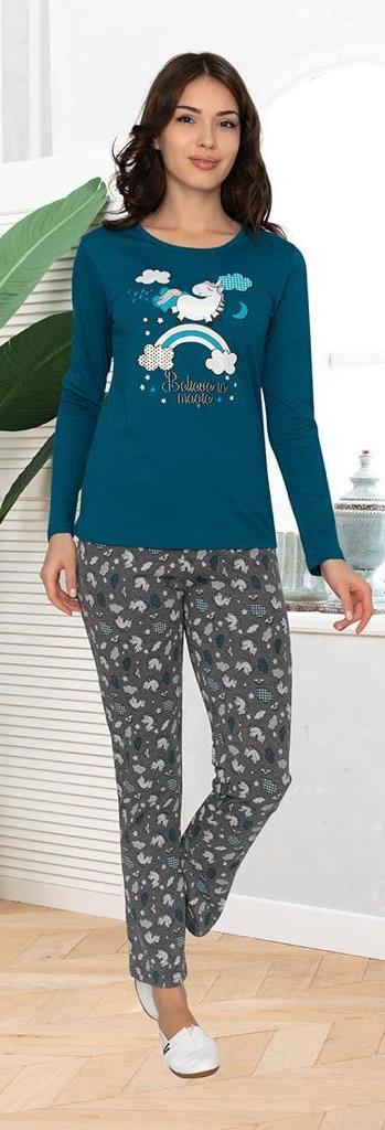 ALPERİ 79 411 BAYAN UZUN KOL PİJAMA TAKIMI