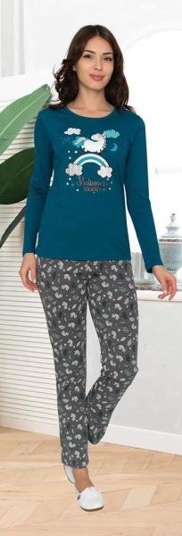 ALPERİ 79 411 BAYAN UZUN KOL PİJAMA TAKIMI