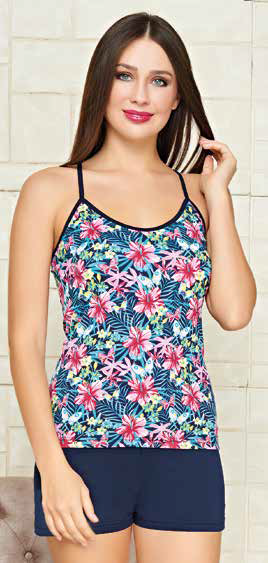 İntimo 6559 Bayan Şortlu Takım L-XL - YEŞİL