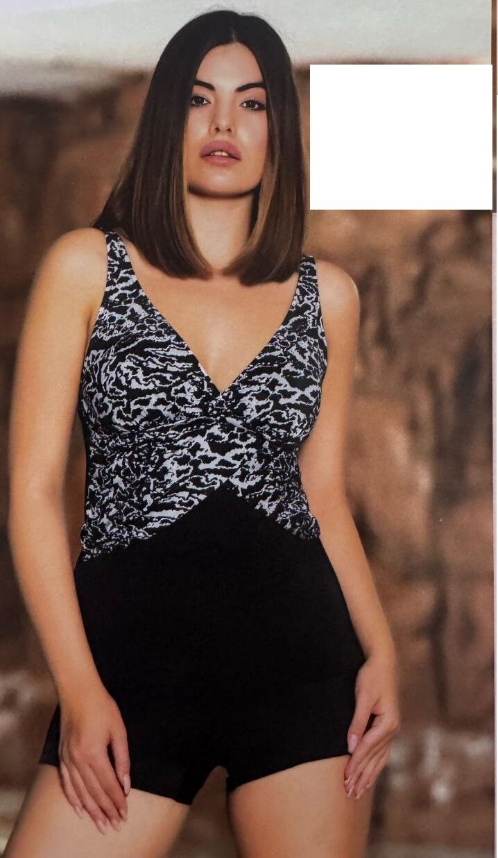 ARMES 1804 135 BAYAN PARÇALI ŞORTLU TANKİNİ SİYAH - 38