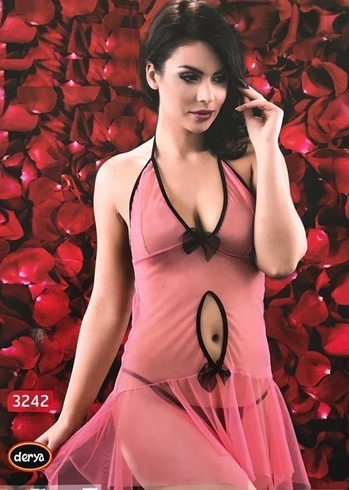 İntimo 3242 Fantazi Gecelik L-XL - PEMBE