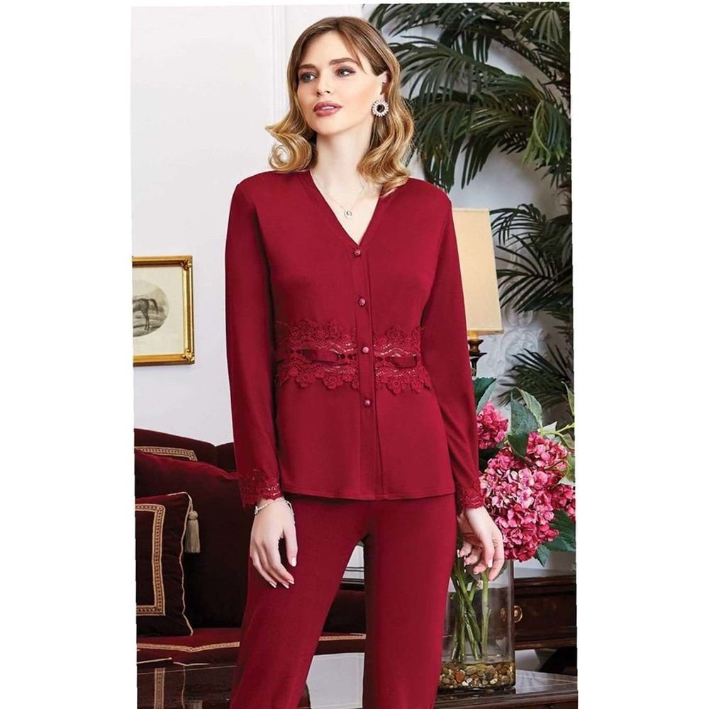 JEREMİ 845 PENYE DANTELLİ 6 LI GELİN SET PUDRA - S