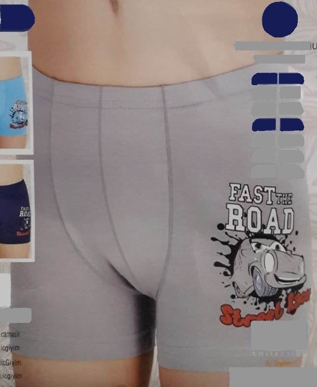 BERRAK 5421 ERKEK ÇOCUK BOXER 2 Lİ ASORTİ - 11-12 Yaş