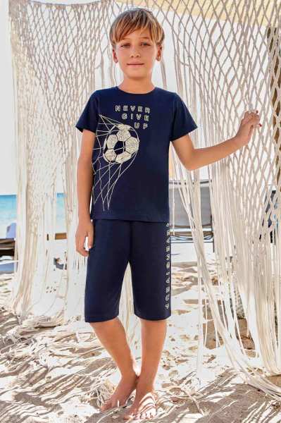 BERRAK 5397 ERKEK ÇOCUK KAPRİ PİJAMA TAKIM Larcivet - 7-8 Yaş