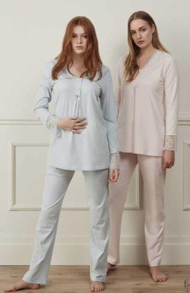FEYZA 3521 BAYAN 3 LÜ PİJAMA TAKIMI PEMBE - M