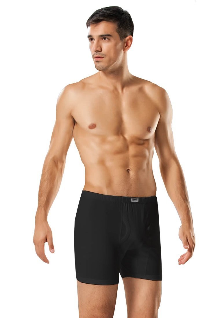 Tutku Erkek Renkli Paçalı Külot SİYAH - 4