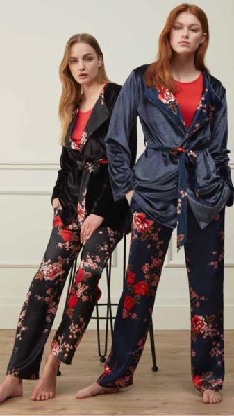 Feyza 3509 Bayan 3 Lü Pijama Takımı