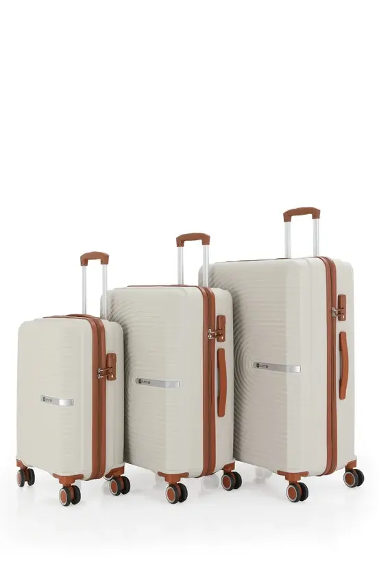 MÇS V374 POLİPROPİLEN VALİZ SETİ 3 LÜ SET