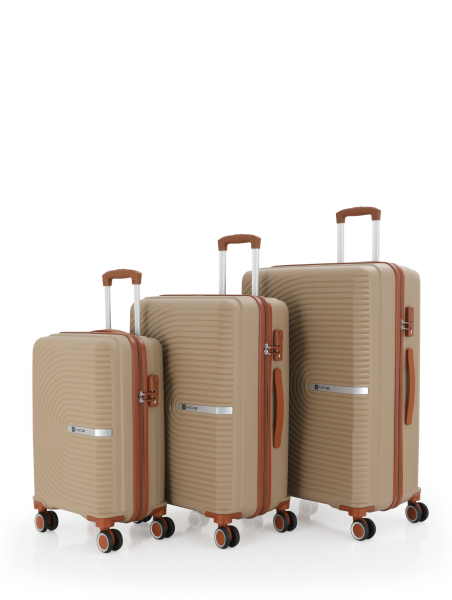 MÇS V374 POLİPROPİLEN VALİZ SETİ 3 LÜ SET