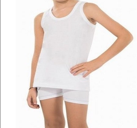 Tutku Erkek Çocuk Penye Askılı Atlet 3 Adet 5 - BEYAZ