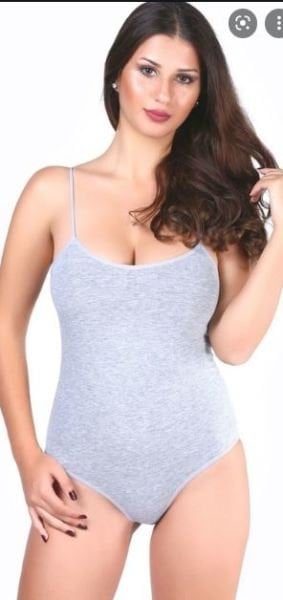 Tutku Bayan İp Askılı Çıtçıtlı Body
