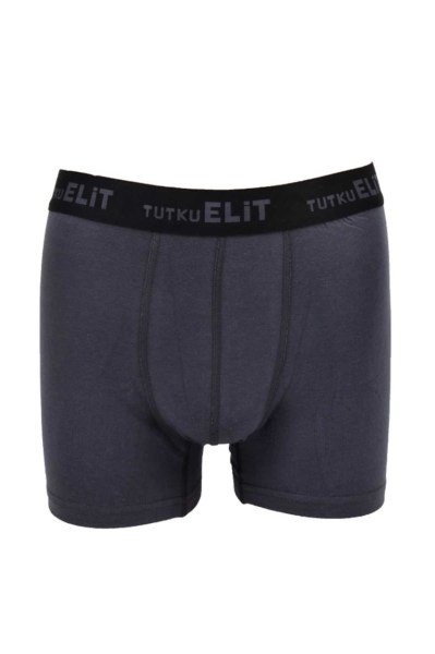 ELİT 1252 ERKEK MODAL SPOR BOXER 3' LÜ FÜME - L