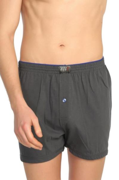 ELİT 1101 ERKEK DÜZ BOXER FÜME - S
