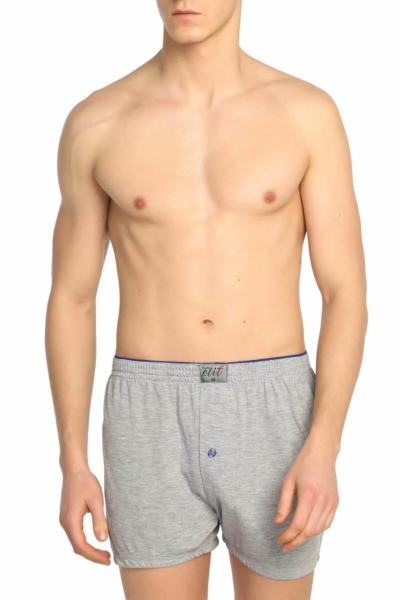 ELİT 1101 ERKEK DÜZ BOXER GRİ - XL