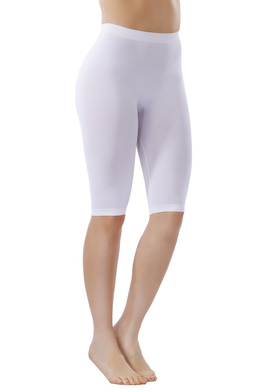 Layza Form 19000 Dikişsiz Bayan Kısa Tayt XL - BEYAZ