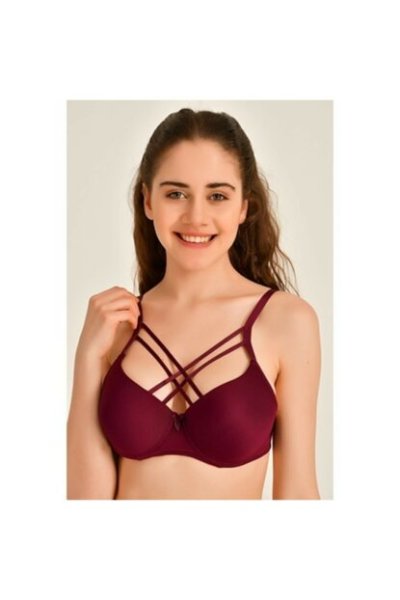 LİZA 1014 ÇAPRAZ SİLİKONLU SÜTYEN BEYAZ - 85