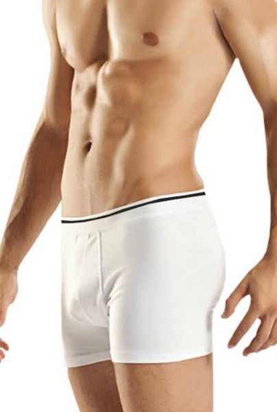 Berrak 1097 Erkek Likralı Boxer 3' LÜ XXL - BEYAZ